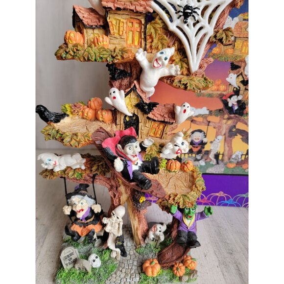 Vintage fantasy tree house Halloween village accessory ghost home decor - Picture 4 of 16